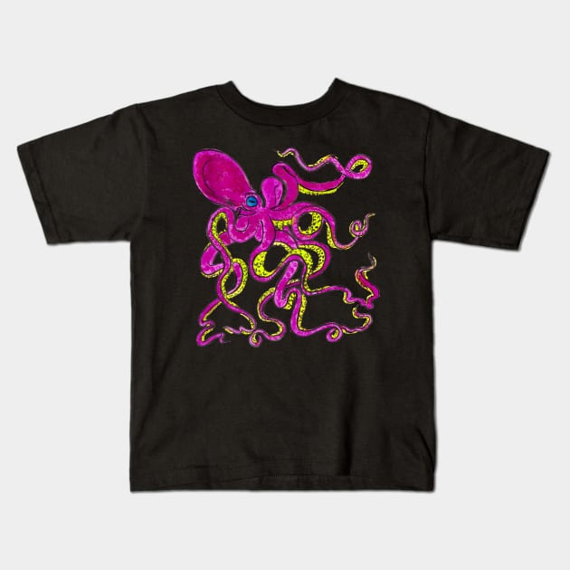 octopus Kids T-Shirt by Bertoni_Lee